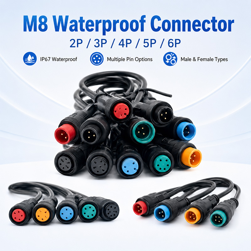 Aviator Connector Kit - 4個入り M8 防水コネクタセット 2 3 4