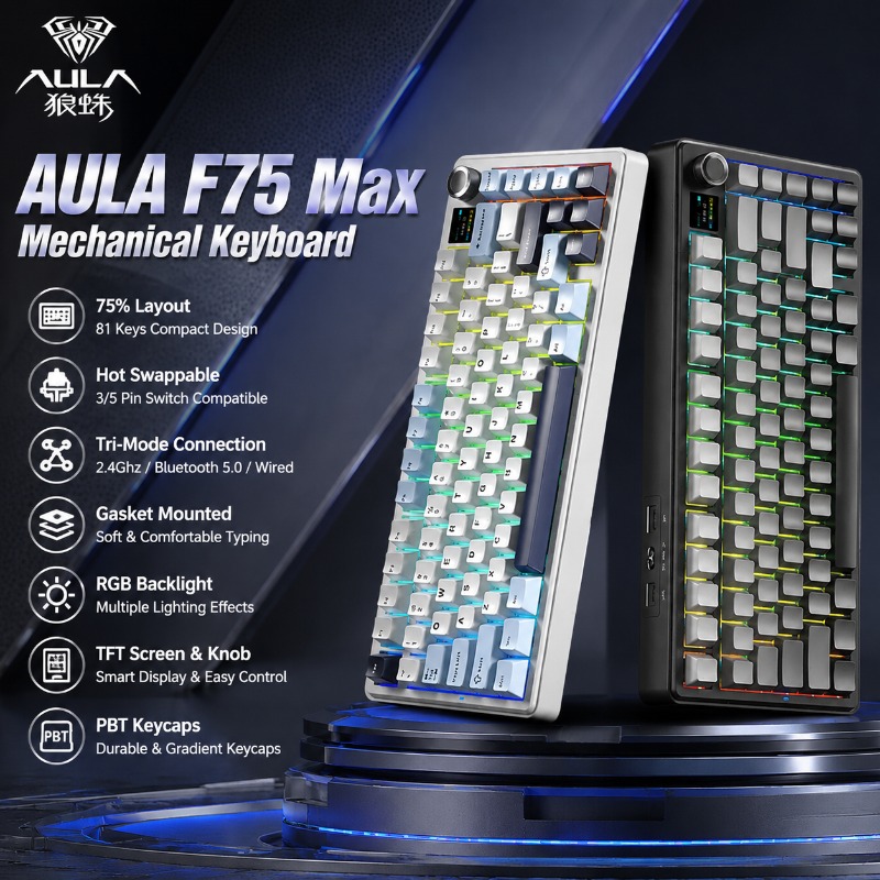 Gasket Mount Kit - AULA F75 Max メカニカルキーボード 75% レイアウト