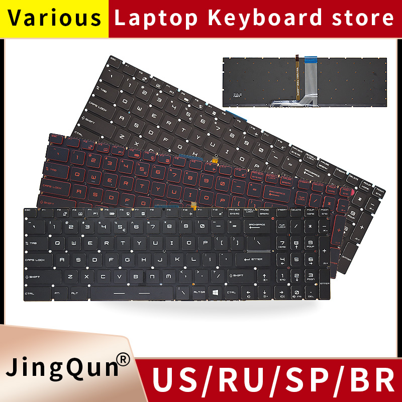 Gaming Keyboard Backlit - US/RU/SP/FR/TR/AR/NE バックライト付きキーボード MSI GT62 GT72 GE62
