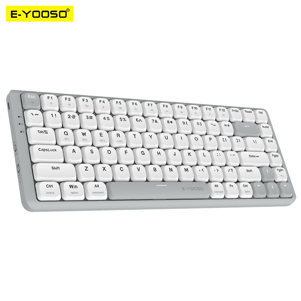 Gaming Keyboard E Yooso - E-YOOSO Z84 スリムメカニカルゲーミングキーボードサポート Bluetooth 5.0 有線ワイヤレス