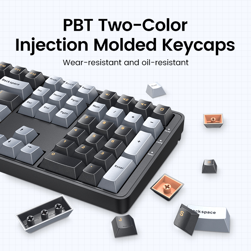 有線メカニカルキーボードUGREEN-108 pbt,赤いス - Gaming Keyboard Corsair のレビューと価格