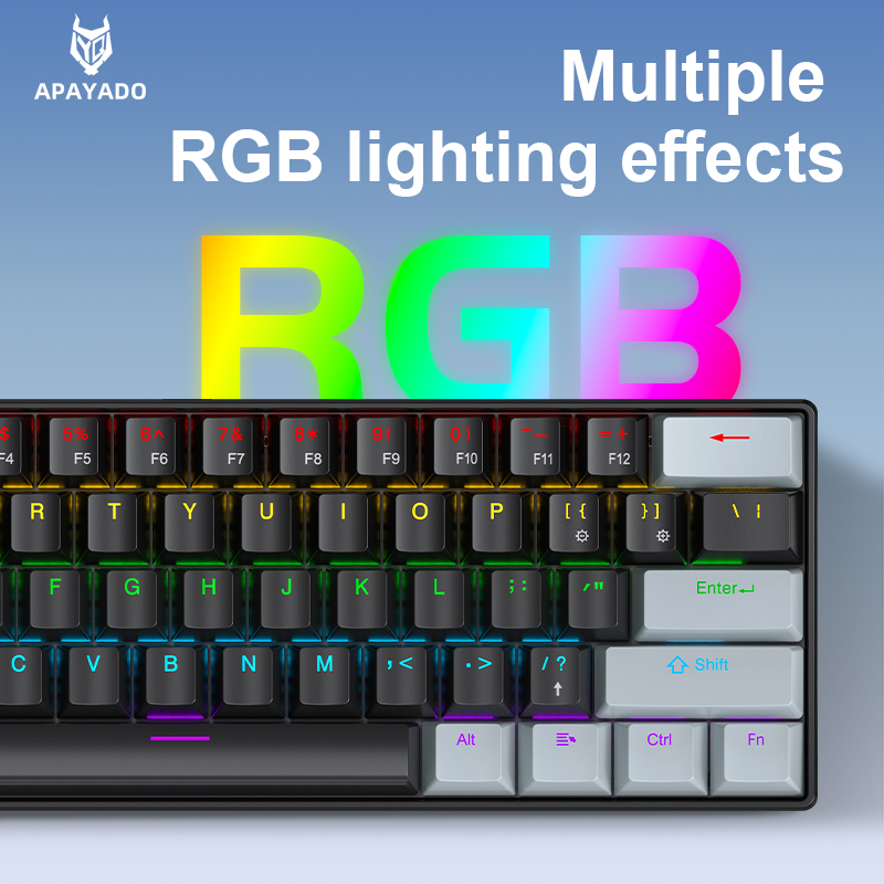 APAYADO K61 ミニメカニカルキーボード、有線、61 - Gaming Keyboard And Mouse Set のレビューと価格