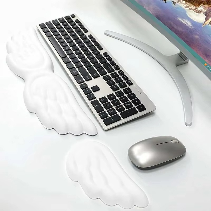 キーボードマウスリストレストエンジェルウィングメモリーフォー - Gaming Keyboard Ergonomics のレビューと価格