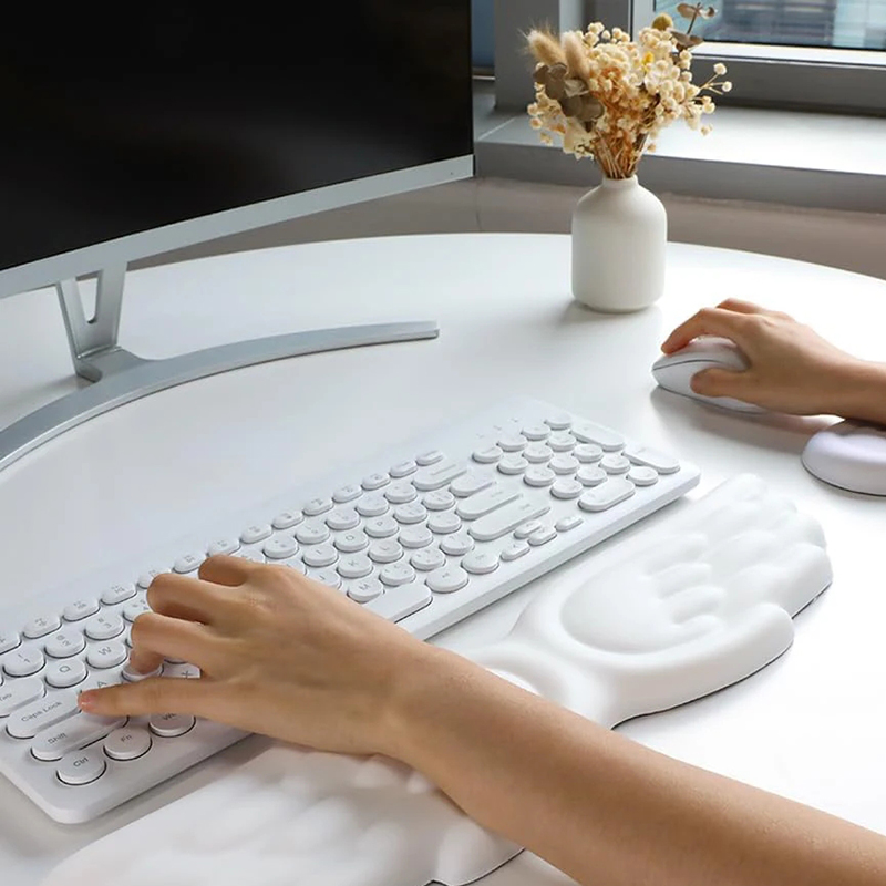 キーボードマウスリストレストエンジェルウィングメモリーフォー - Gaming Keyboard Ergonomics のレビューと価格