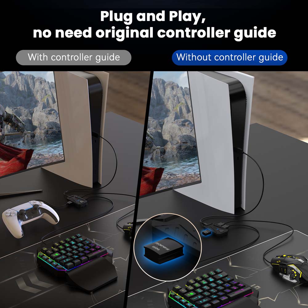 PS5 ゲーミングキーボードマウスコンボ USB タイプ C - Gaming Keyboard And Mouse Set のレビューと価格