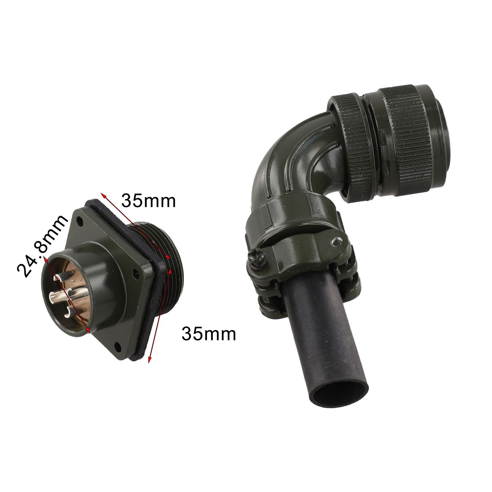 90度コネクタ 4ピンコネクタ 航空機器接続 4ピン設計 コ - Aviator Connector Kit のレビューと価格