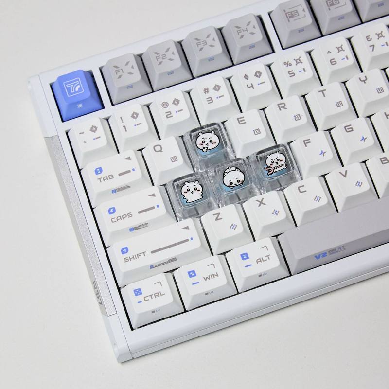 Chiikawa 4 個手作り透明 PC バックライト付きパ - Gaming Keyboard Backlit のレビューと価格