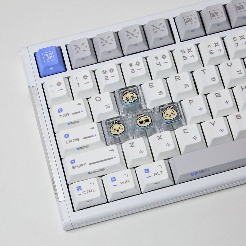 Chiikawa 4 個手作り透明 PC バックライト付きパ - Gaming Keyboard Backlit のレビューと価格