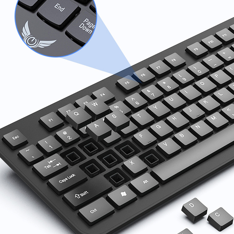 2.4Gワイヤレスキーボードマウスセット 104キー標準キー - Gaming Keyboard And Mouse Set のレビューと価格
