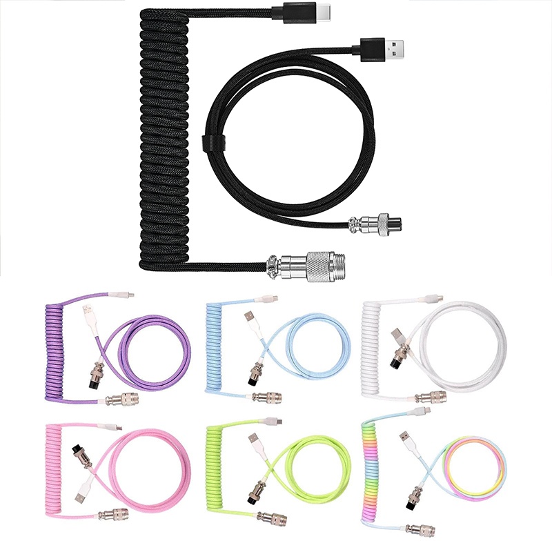 USB Type C メカニカルキーボード用コイルケーブル  - Coiled Usb Cable のレビューと価格