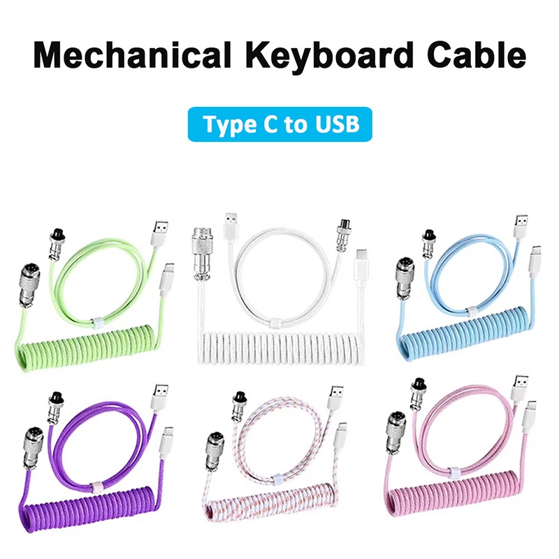 USB Type C メカニカルキーボード用コイルケーブル  - Coiled Usb Cable のレビューと価格