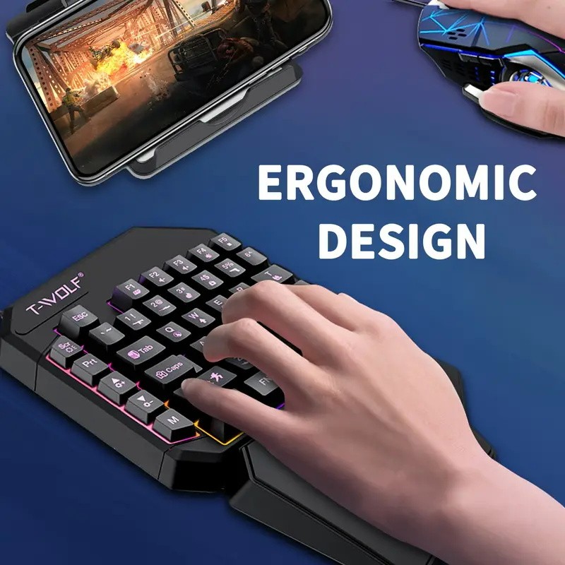 FocusOnPC TF900 2-in-1モバイルゲーミン - Gaming Keyboard And Mouse Set のレビューと価格