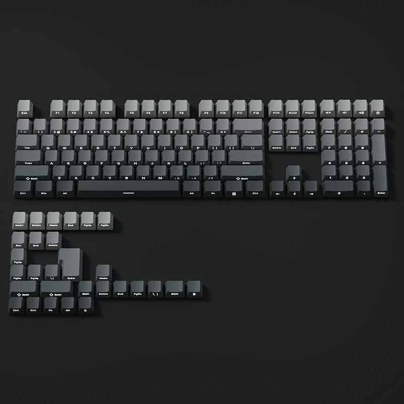 130キー グラデーションキーキャップ サイドプリントPBT - Gaming Keyboard Typewriter のレビューと価格