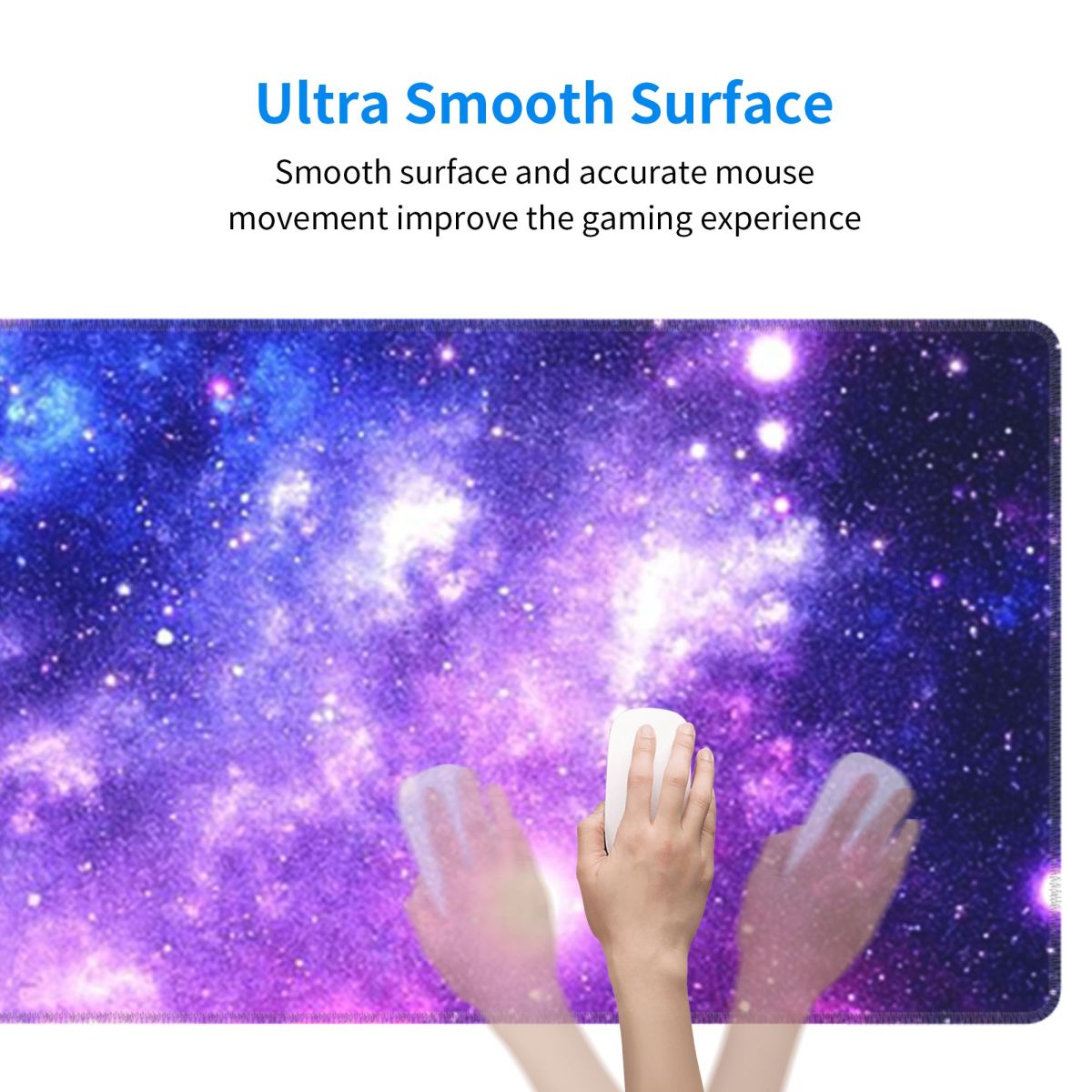 大型マウスパッド 紫青ギャラクシーネビュラ ゲーマーPC ノ - Gaming Keyboard Blue のレビューと価格