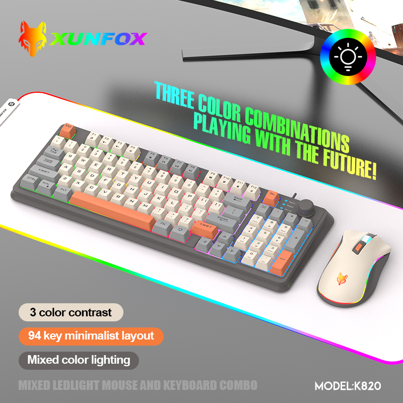 USBケーブル付きキーボードとマウスのセット,照明付き,デス - Gaming Keyboard And Mouse Set のレビューと価格