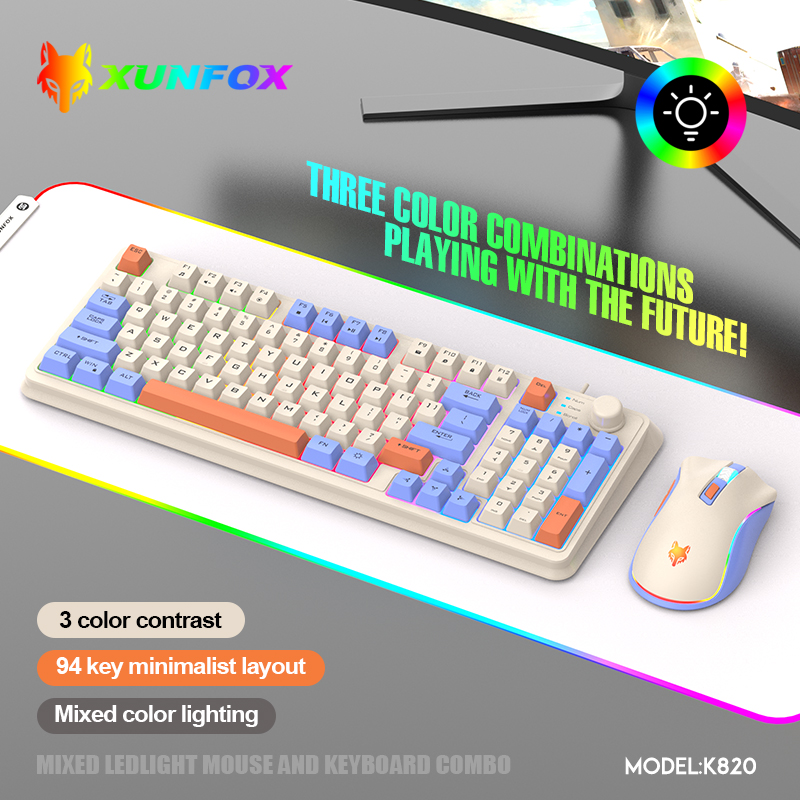 USBケーブル付きキーボードとマウスのセット,照明付き,デス - Gaming Keyboard And Mouse Set のレビューと価格
