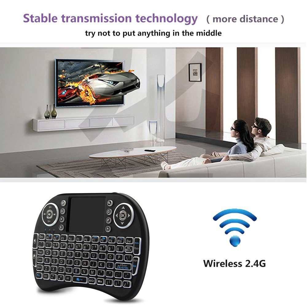 バックライト付きミニワイヤレスキーボードフランス語アゼルティ - Gaming Keyboard Mouse Combo のレビューと価格
