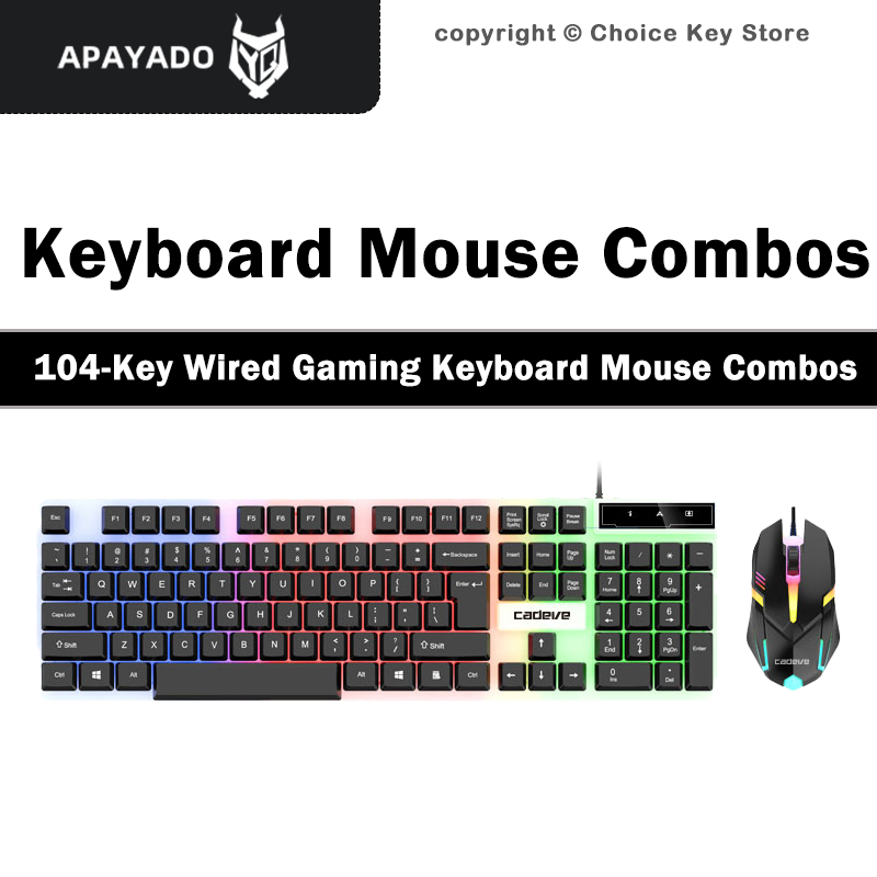 APAYADO LDK9122 有線ゲーミングキーボードマウ - Gaming Keyboard And Mouse Set のレビューと価格